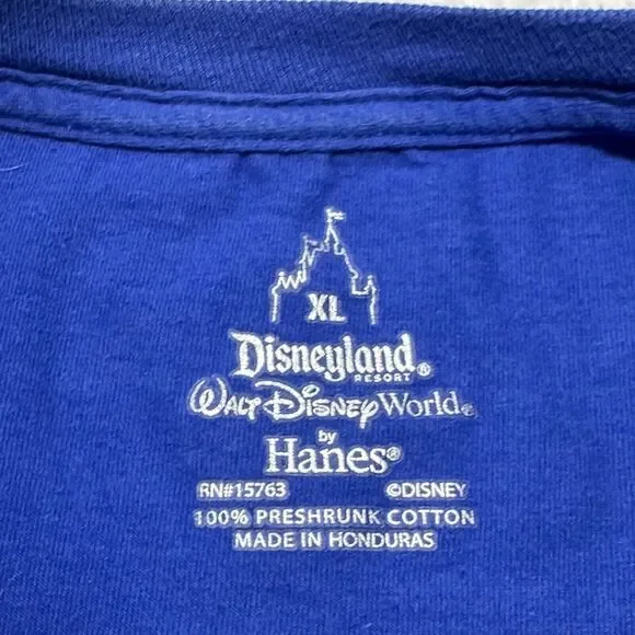 Disney Parks Men's XL Walt Disney World Crewneck Graphic T Shirt 1971 Logo Blue - Picture 3 of 11